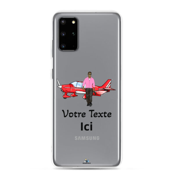 Coque transparente Samsung® Avion - personnage homme