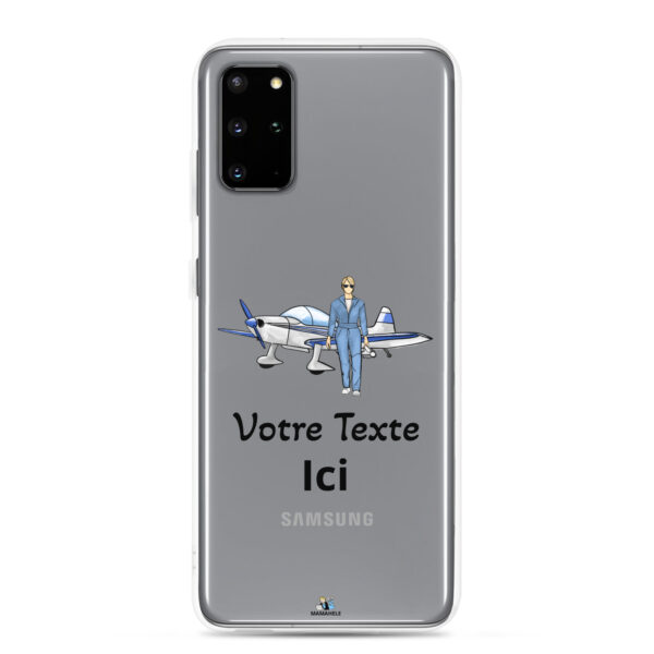 Coque transparente Samsung® Avion - personnage femme