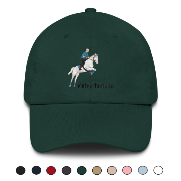 Casquette Brodée Cheval - personnage homme