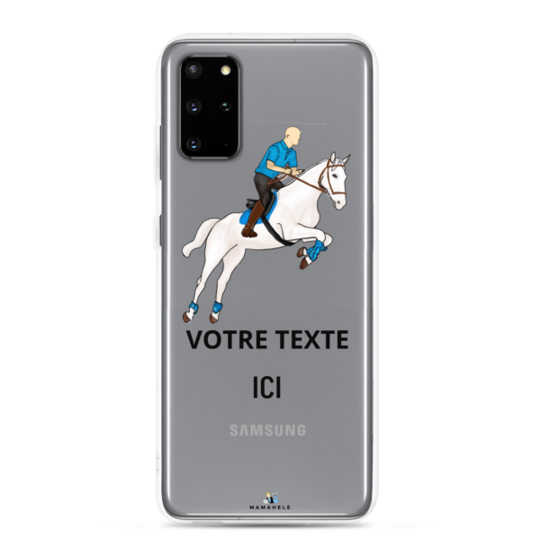 Coque transparente Samsung® Cheval - personnage homme