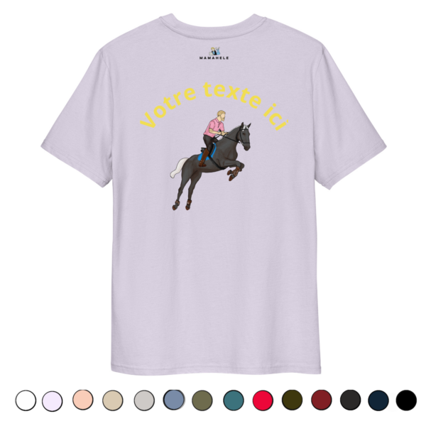 T-shirt recto-verso Biologique Unisexe Cheval - Personnage homme