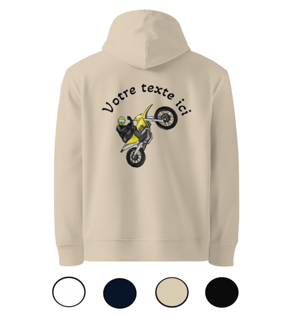 Sweat Biologique Moto-cross - dos