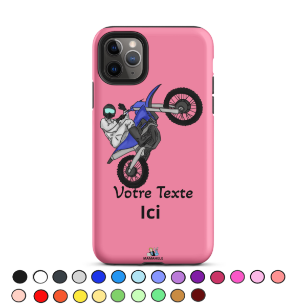 Coque double protection pour iPhone® Moto-cross