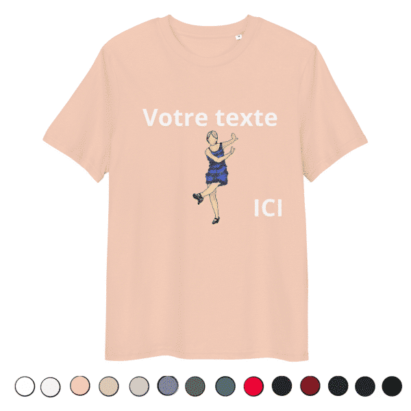 Swing Dance doubled-side Organic Unisex T-shirt - Man character (Copie)
