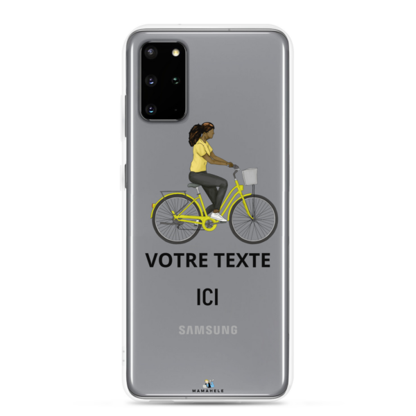 Coque transparente Samsung Vélo - personnage femme