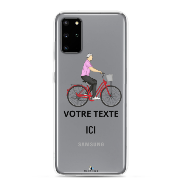 Coque transparente Samsung® Vélo - personnage homme