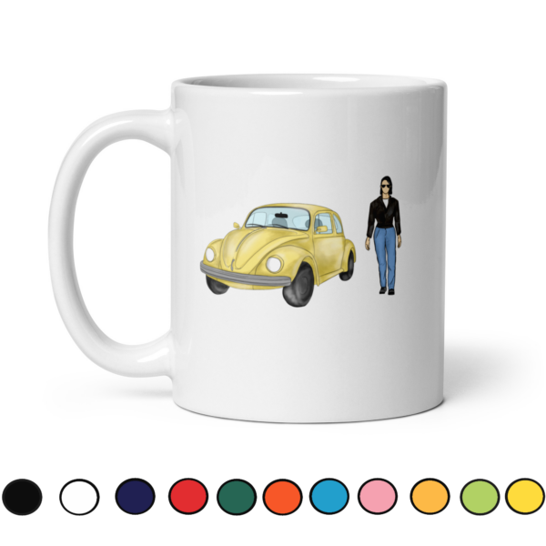 Mug voiture - personnage femme