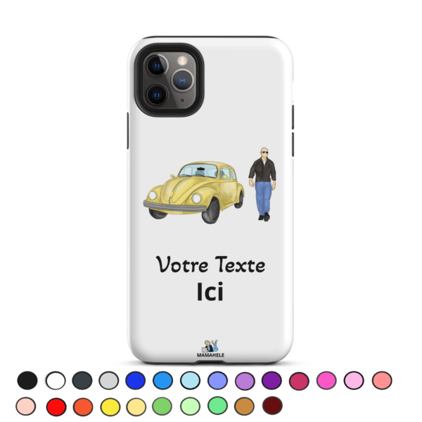 Coque double protection pour iPhone® Voiture - personnage homme