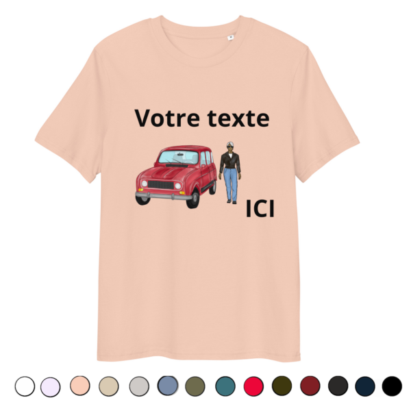 T-shirt Biologique Unisexe Voiture - personnage femme