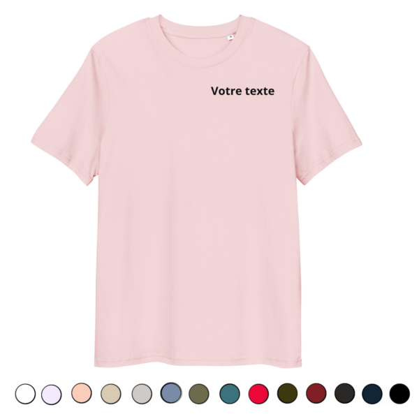 T-shirt recto-verso Biologique Unisexe Avion - personnage femme