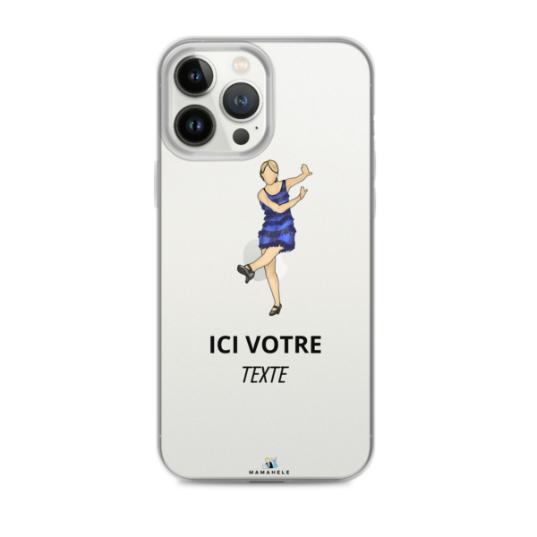 Coque transparente pour iPhone® Swing - personnage femme