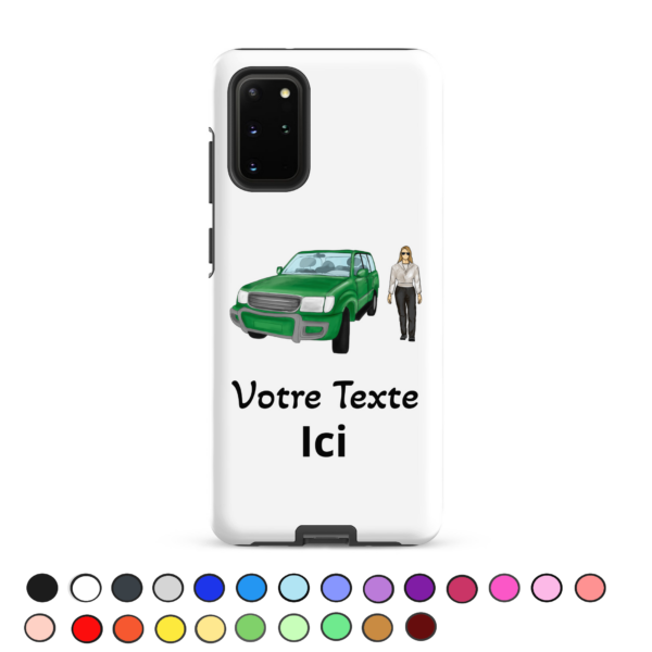 Coque double protection Samsung® Voiture - personnage femme