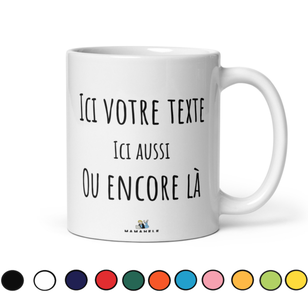 Mug avion - personnage femme