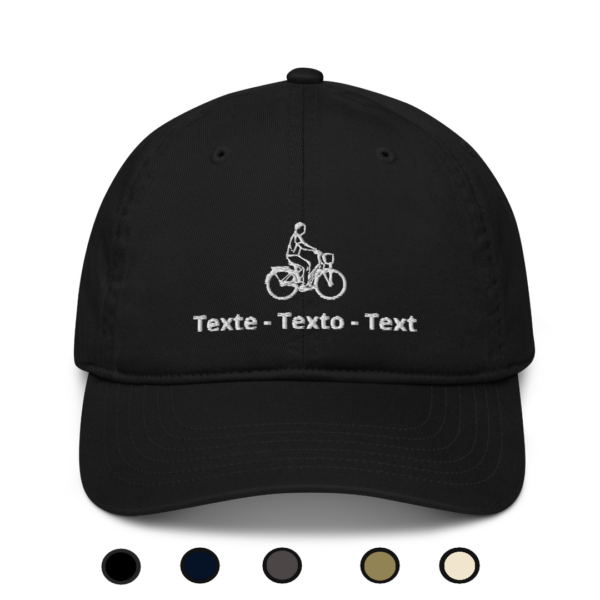 Casquette Biologique Brodée - Vélo