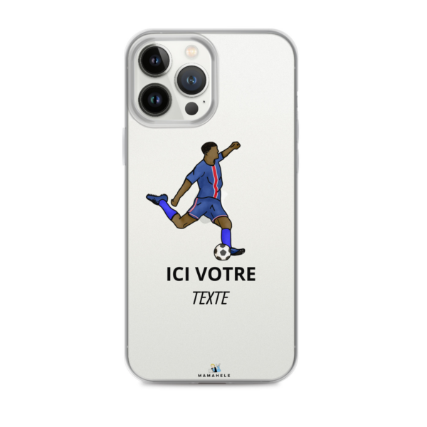 Coque transparente pour iPhone® Foot - personnage homme