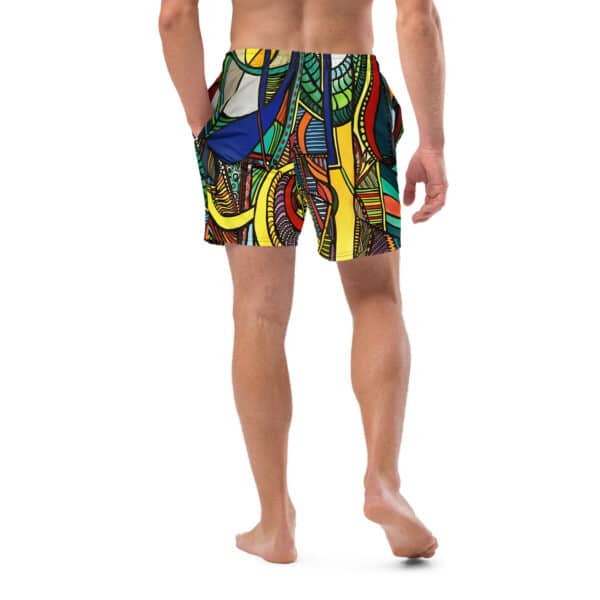 Recycled Ethnic Swim Trunks