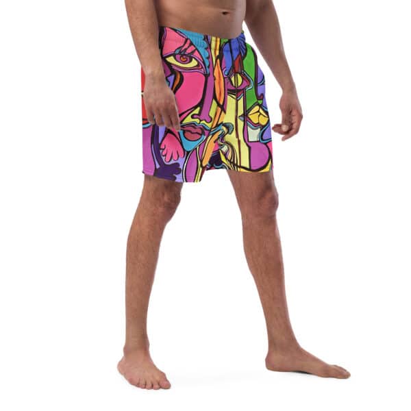 Recycled Pink Swim Trunks - Image 5