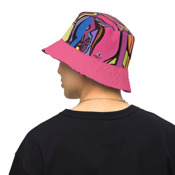 Pink Reversible Bucket Hat - Image 9