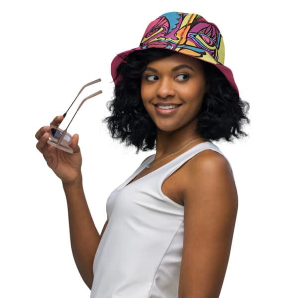 Pink Reversible Bucket Hat - Image 7