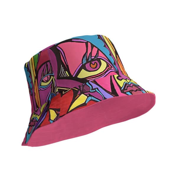 Pink Reversible Bucket Hat