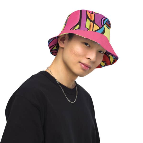 Pink Reversible Bucket Hat - Image 8