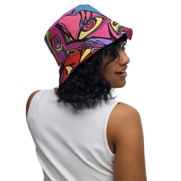 Pink Reversible Bucket Hat - Image 6