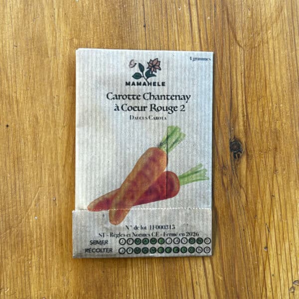 Graines de Carotte Chantenay à Coeur Rouge 2